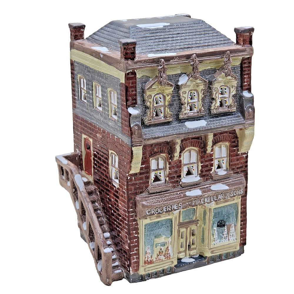 Dept 56 Snow Village Grocery 5001-6 Illuminated Light Cord Included Retired 1985